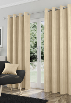 Goodwood Eyelet, Cream - Ready Made Curtains